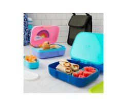 Best Caja de Almuerzo Bento Junior Azul Cajas De Almuerzo|Fiambreras Infantiles