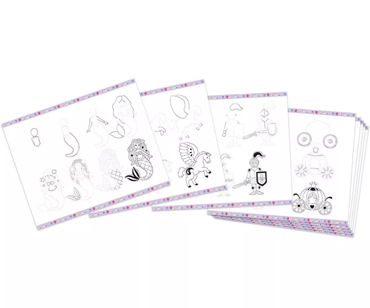 Caja Dibujo Creativo 20 Modelos Fantasía Niños Juguetes Niños 7 Años|Juguetes Niños 8 Años