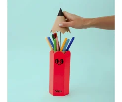 Material Escolar^Omy Caja para Lápices Naranja