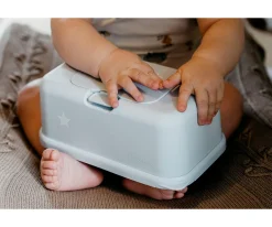 Porta Toallitas^Funkybox Caja Toallitas Azul Pastel