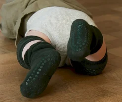 Calcetines Suela Antideslizante Algodón Forrest Green Gateo|Calcetines Suela Bebé