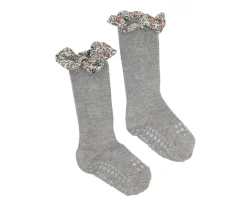 Gateo^GoBabyGo Calcetines Suela Antideslizante Bambú Liberty Grey Melange