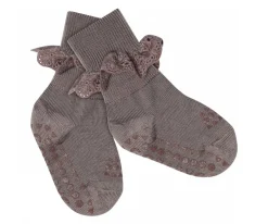 Calcetines Suela Bebé^GoBabyGo Calcetines Suela Antideslizante Lana Merino Dark Purple Dove