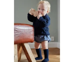 Gateo^GoBabyGo Calcetines Suela Antideslizante Bambú Dark Blue