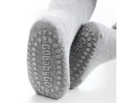 Gateo^GoBabyGo Calcetines Suela Antideslizante Bambú Gris Claro