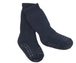 Calcetines Suela Antideslizante Algodón Orgánico Navy Blue Gateo|Calcetines Suela Bebé