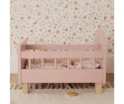 Accesorios Para Muñecas^Little Dutch Cama de Madera con Textil para Muñecas FSC