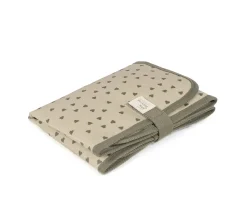 Cambiador Corazones Poppy Moss Niños Accesorios De Viaje|Cambiadores Para Bebés