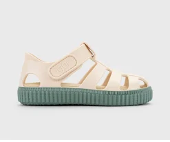 Calzado Infantil^Igor Cangrejeras Infantil Nico Marfil Verde