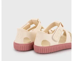 Clearance Cangrejeras Infantil Nico Marfil Rosa Cangrejeras|Calzado Infantil