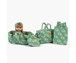 Accesorios Para Muñecas^Minikane Capazo y Almohada Liberty Capel Verde para Muñecos