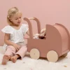 Best Carrito de Madera con Muñeca Blandita Niños Carritos Muñecas|Peluches