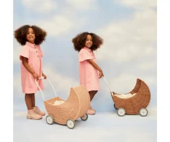 Discount Carrito de Muñecas Moon Strolley Seashell Pink Niños Juguetes Para Niños De 18 Meses|Carritos Muñecas