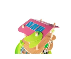 Hot Casa de Bambú de los Osos Pandas Niños Casa De Muñecas De Madera|Juguetes Niños 3 Años