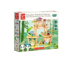 Hot Casa de Bambú de los Osos Pandas Niños Casa De Muñecas De Madera|Juguetes Niños 3 Años