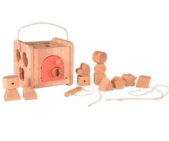 Best Casita de Madera con Piezas Encajables Niños Juguetes Más Recomendados|Juguetes Montessori