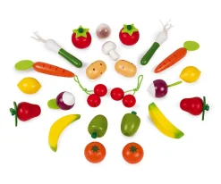 New Cesta con 24 Frutas y Verduras Niños Últimas Unidades|Juguetes Niños 3 Años