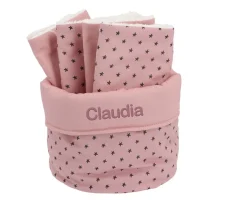 Organizadores De Baño^Cristina de Jos'h Cesta con Secababitas Mini Star Pink Personalizable