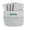 Organizadores De Baño^Cristina de Jos'h Cesta con Secababitas Mini Star Grey Personalizable