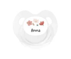 Hot Chupete Personalizado Retro Blanco Little Garden Colecciones Vuelta Al Cole|Chupetes Con Dibujos