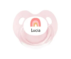 Hot Chupete Personalizado Retro Arcoíris Rosa Colecciones Vuelta Al Cole|Chupetes Con Dibujos