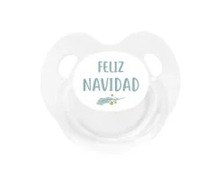 Chupete Retro Blanco Muérdago Chupetes Navidad|Chupetes De Navidad