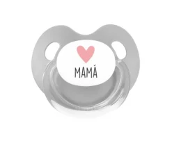 Regalos Para Madres^Tutete Retro Chupete Retro Gris Corazón Mamá