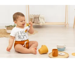 Chupeteros^The Cotton Cloud Chupetero Silicona Chevron Neutrals