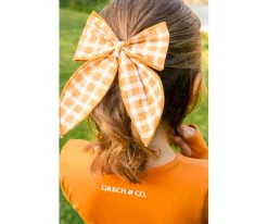 Accesorios De Pelo^Grech & Co Clip de Pelo con Lazo Grande Sienna Gingham