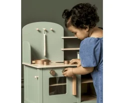 Cocinitas De Juguete^JaBaDaBaDo AB Cocina Green con Olla y Sartén