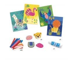 Collage con Bucles Niños Juguetes Niños 3 Años|Manualidades Para Niños