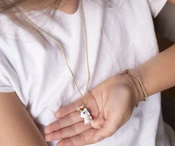 Sale Collar Unicornio Turquesa Moda Mamá|Accesorios Para Bebé Y Niños