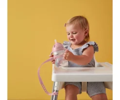 Hot Correa Anticaídas para Tazas Connect a Cup Blush Vasos Antiderrame|Accesorios Para Bebé Y Niños