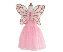 Disfraces Para Niños^Great Pretenders Disfraz Mariposa Dorado con Alas 5-7Años