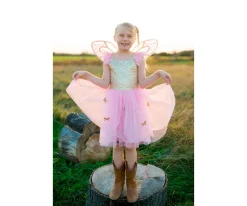 Disfraces Para Niños^Great Pretenders Disfraz Mariposa Dorado con Alas 5-7Años
