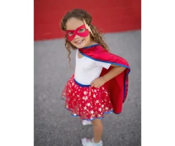 Disfraces Para Niños^Great Pretenders Disfraz Tutú Infantil Superhero, Capa y Antifaz 4-6 años
