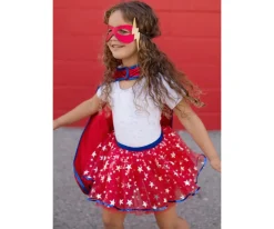 Disfraces Para Niños^Great Pretenders Disfraz Tutú Infantil Superhero, Capa y Antifaz 4-6 años