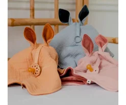 Muselinas Bebé^BIBS Doudou Kangaroo Cornflower