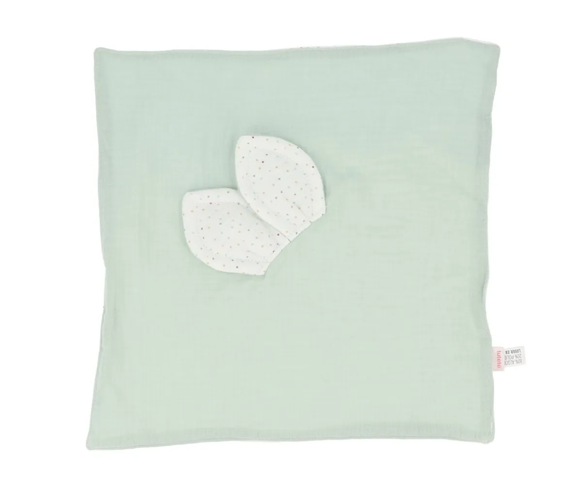 New Doudou Rainbow Dots Verde Personalizable Muselinas Bebé|Doudous