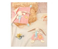 Hot Doudou Sujetachupetes Lapin Ciboulette Personalizable Doudous|Juguetes Para Recién Nacidos