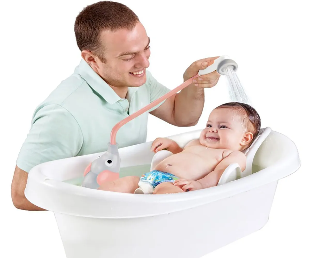 Juguetes Para Recién Nacidos^Yookidoo Ducha Bañera Elefante Rosa