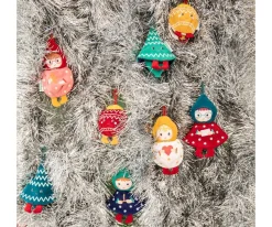 Elfo de Tela Reversible Fosforescente Bibi Adornos Y Decoración Navidad|Peluches