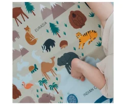 New Enrollagateo Simple Estampado Mapa Mundi Niños Juguetes Para Recién Nacidos|Gimnasio Bebé