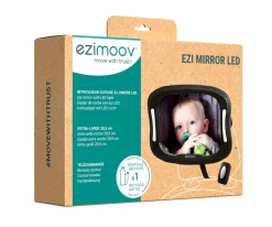 Seguridad Niños Coche^Ezimoov Espejo con Luz y Mando