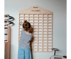 Decoración Pared Infantil^Walamami Estantería Grande de Madera para Coches de Juguete