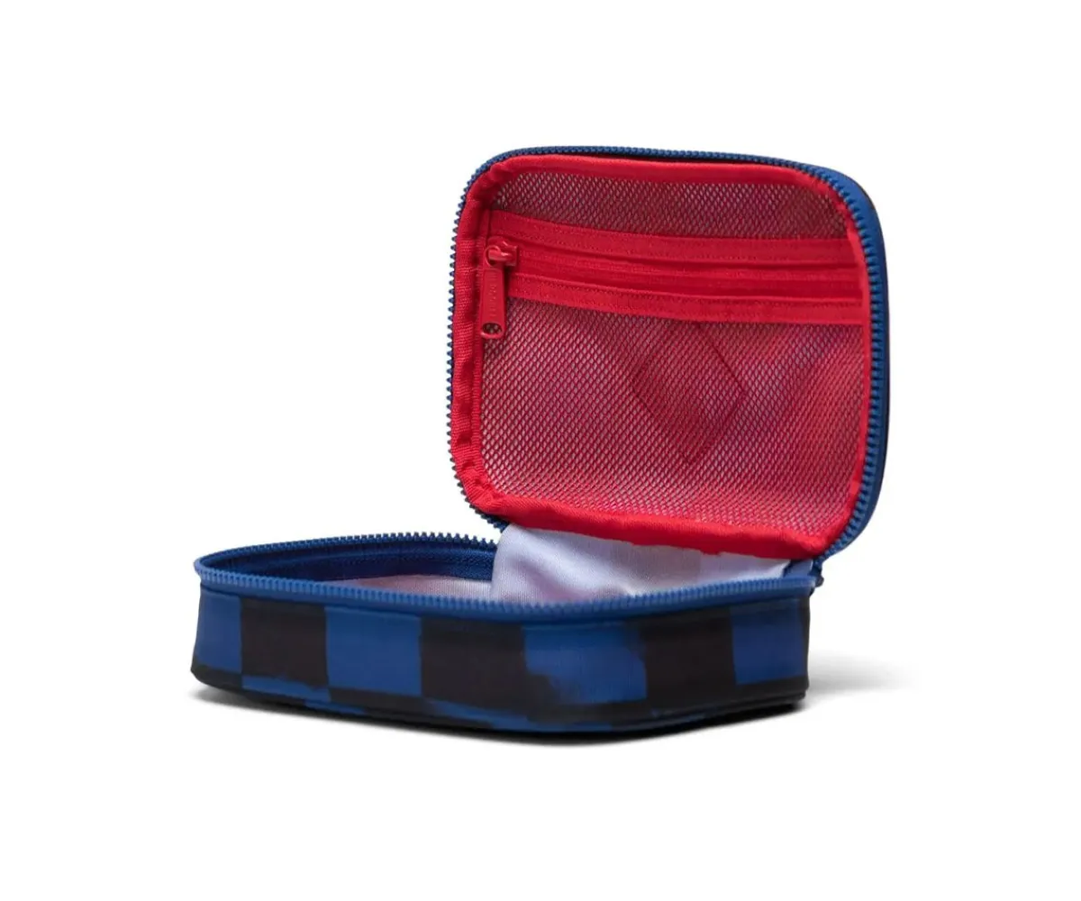 Estuches Escolares^Herschel Estuche Heritage Stencil Checker Sodalite Blue