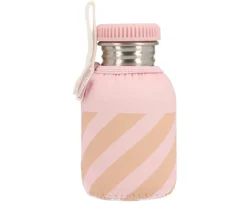 Funda Neopreno Stripes Pink 350ml Personalizable Botellas Para Personalizar|Botellas De Acero