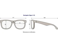 Gafas De Sol Para Niños^Babiators Gafas de Sol Flexibles (3-5 años) Navigators Polarizadas Perfectly Papaya