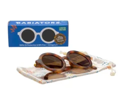Gafas De Sol Para Niños^Babiators Gafas de Sol Flexibles (3-5años) Euro Round Amber Lenses Classic Tortoise