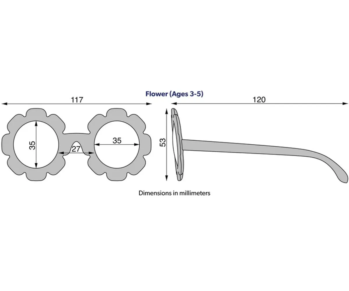 Gafas De Sol Para Niños^Babiators Gafas de Sol Flexibles Flower (3-5años) Sweet Sunflower